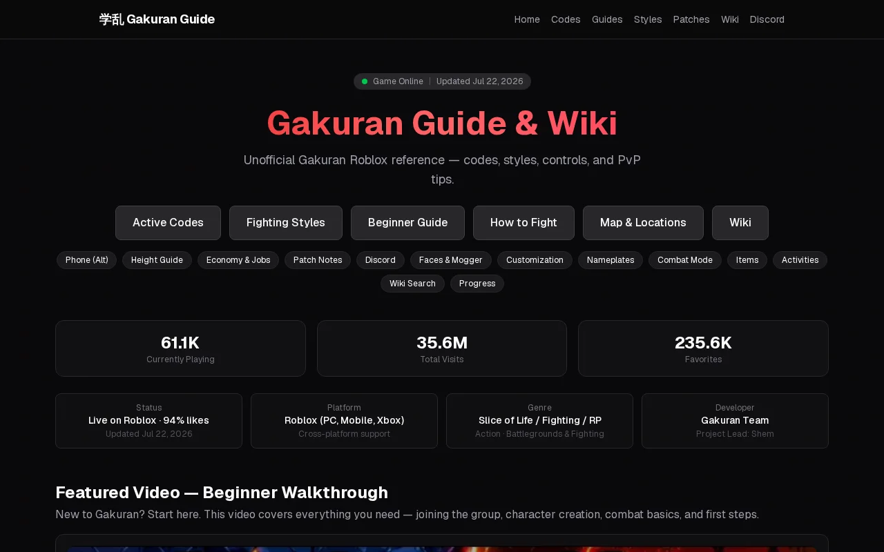 Roblox Gakuran Guide and Wiki