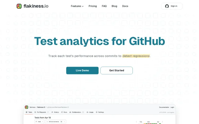 Flakiness.io – Test Analytics for GitHub