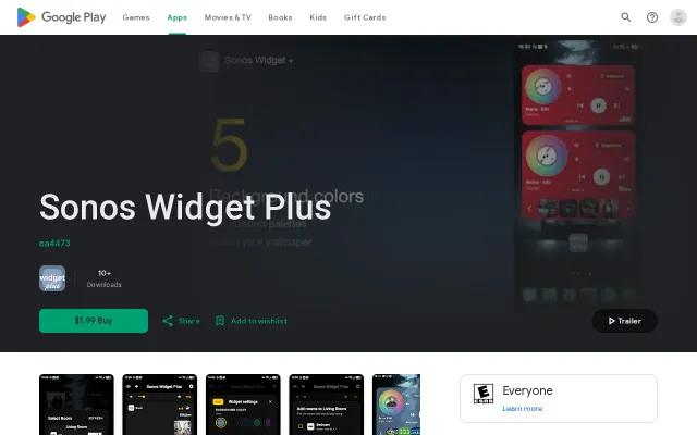 A Sonos home-screen widget that talks directly to speakers over UPnP