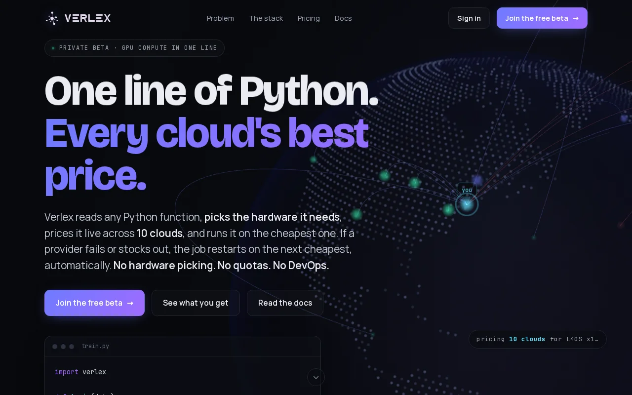 Cloud deployment abstracted into one line of code
