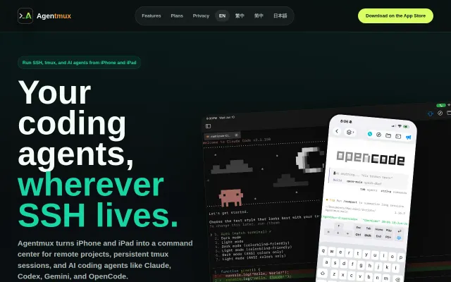 Agentmux – iOS terminal and workspace built for CLI AI agents