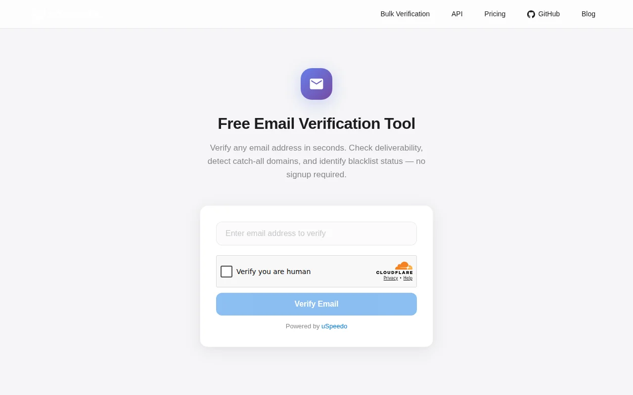 Free Email Verification Tool – no signup required