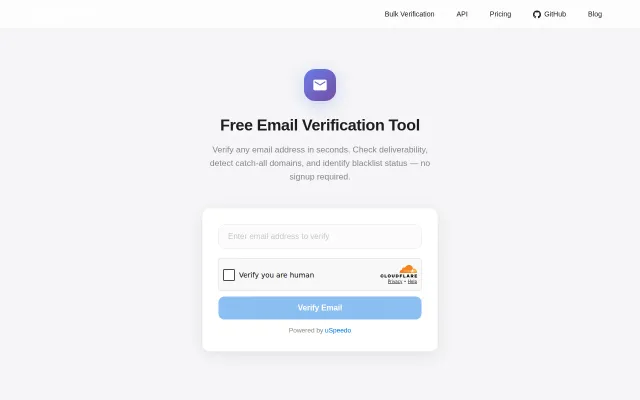 Free Email Verification Tool – no signup required