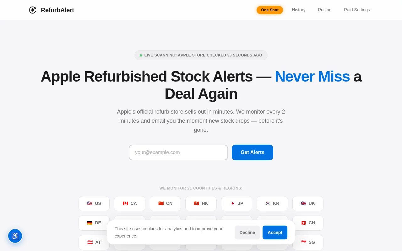 RefurbAlert – Never miss a refurbished deal again