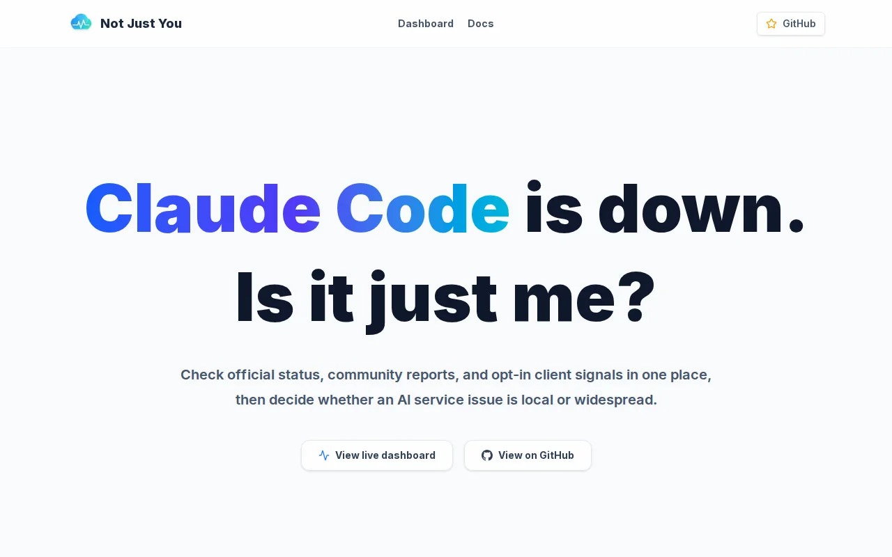 Open-Source for AI tool status checker