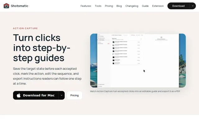 Shotomatic, turn Mac clicks into editable screenshot guides