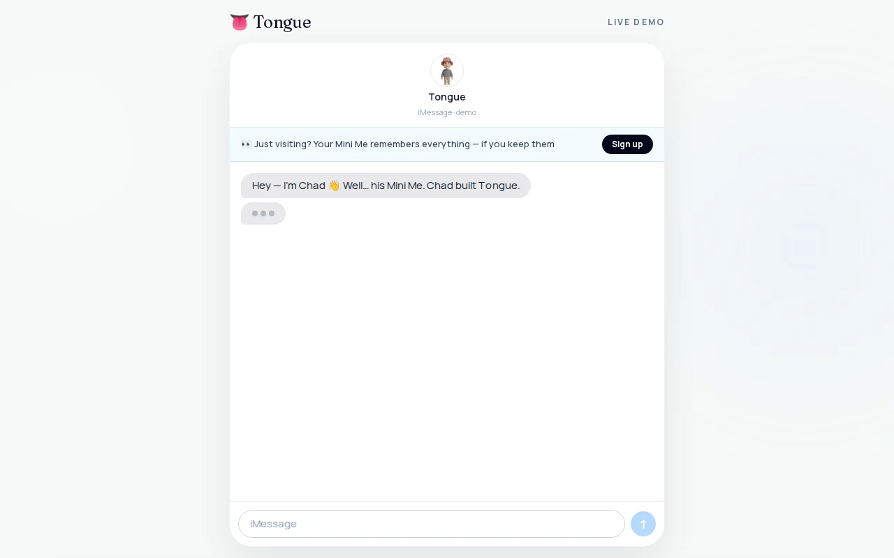Tongue – Text Your AI Personal Assistant