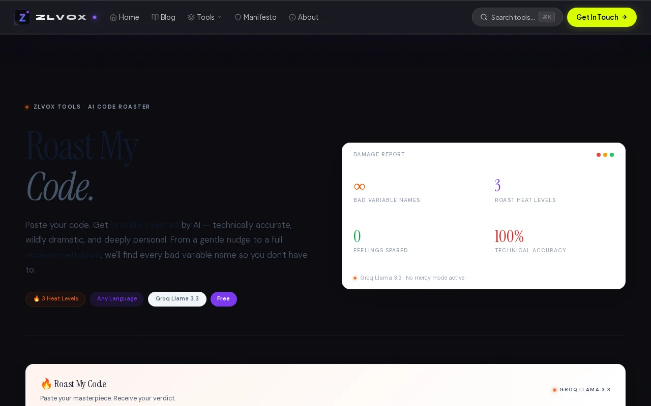 Free tool that insults your code but also finds real bugs
