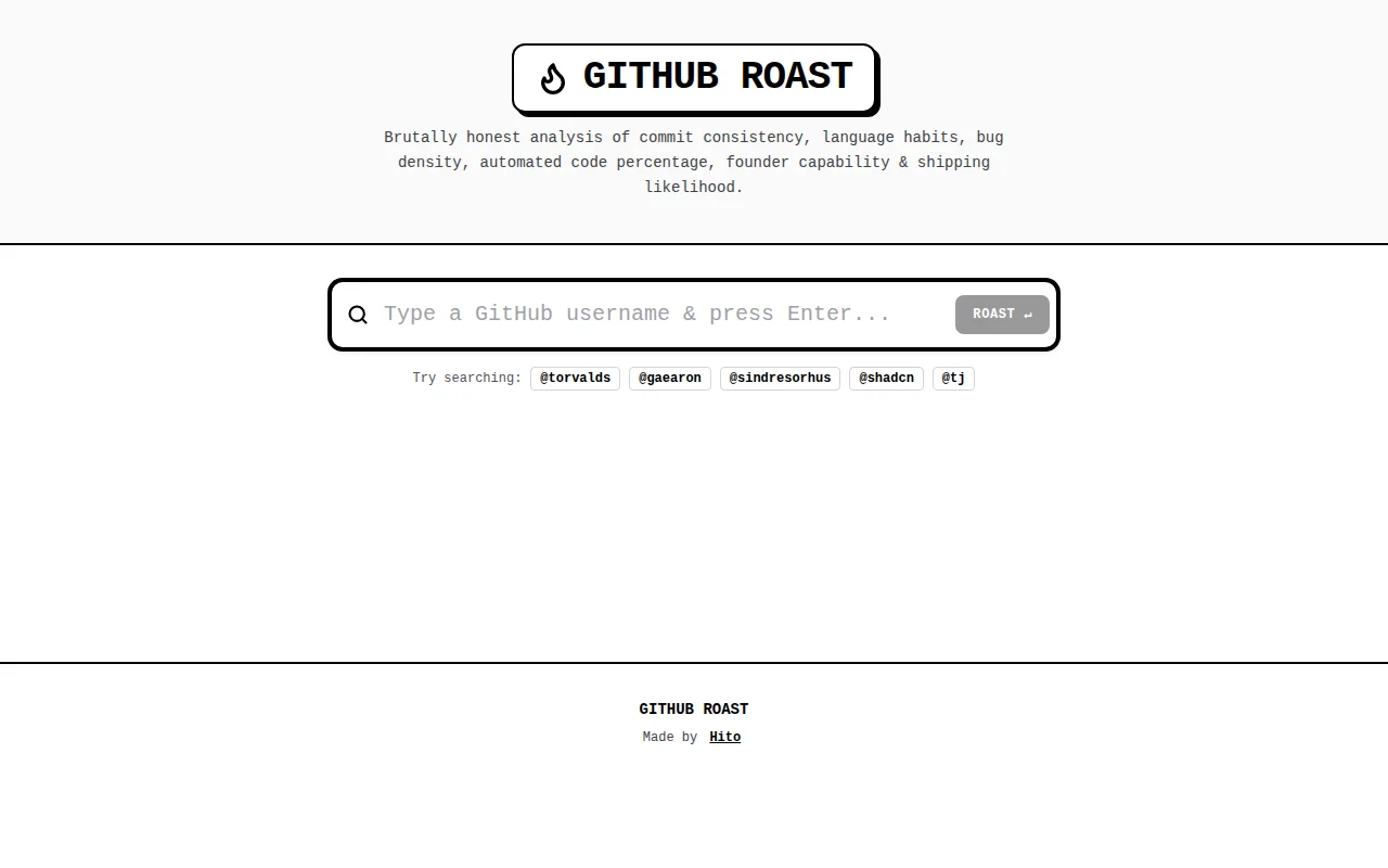 I built an AI that roasts GitHub profiles