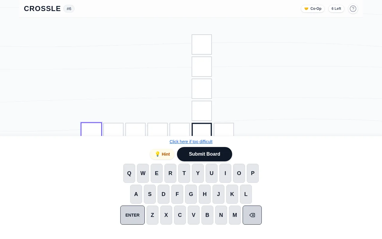 Crossle – A daily puzzle game where you find 3 intersecting words