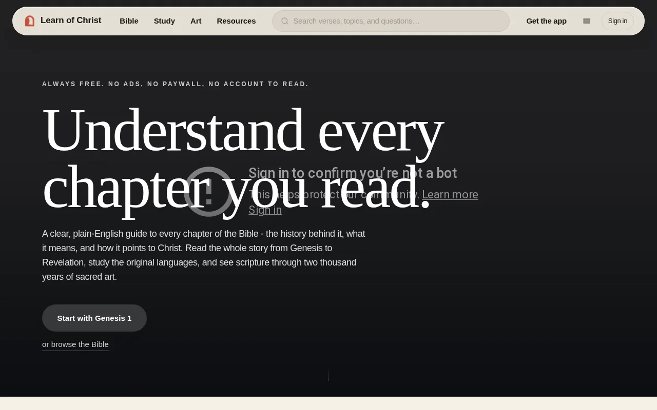 Free Bible study that explains every chapter you read