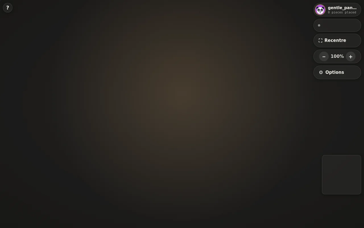 Infinite Jigsaw Game