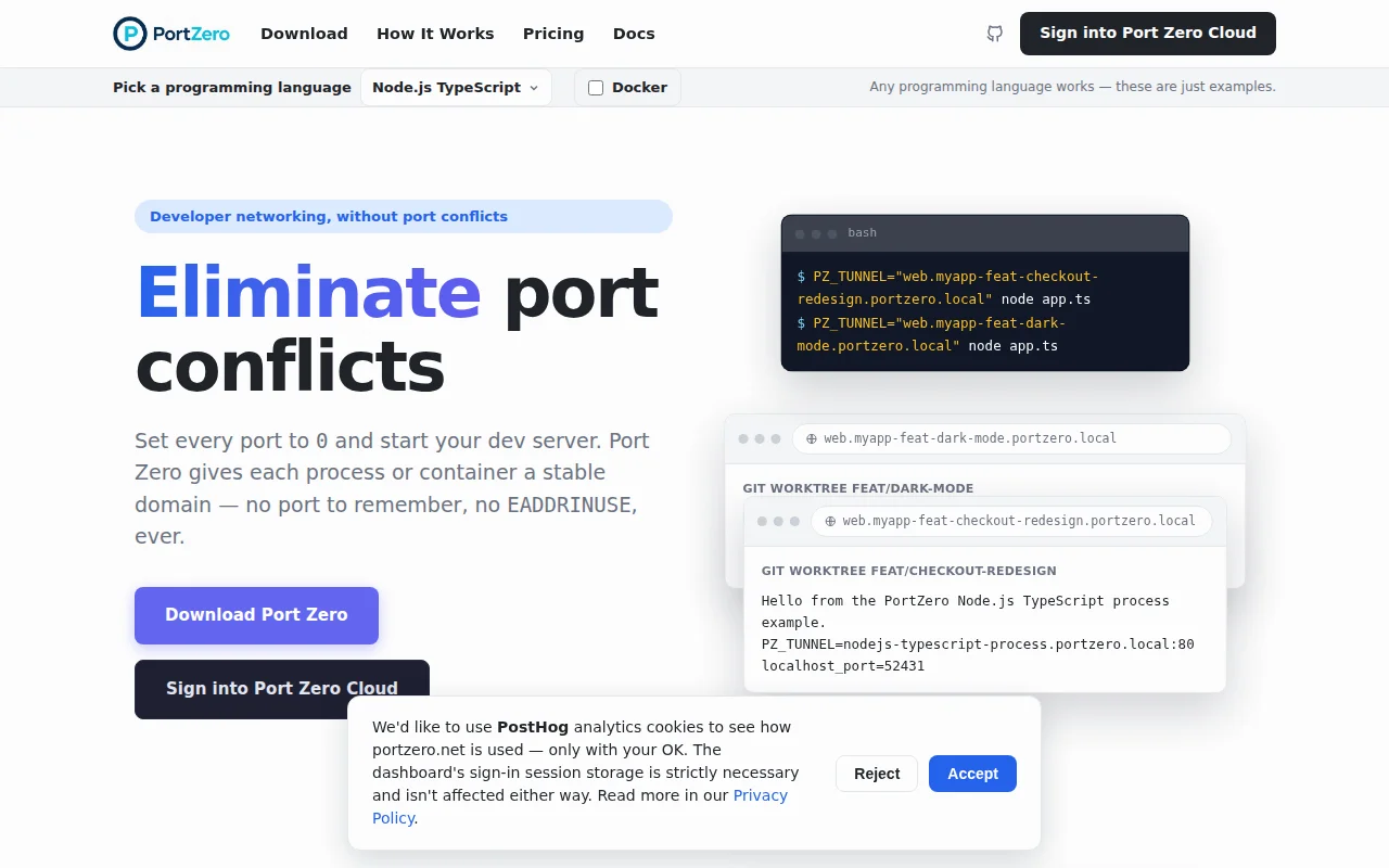 Port Zero – how I learned to stop worrying and love PORT=0