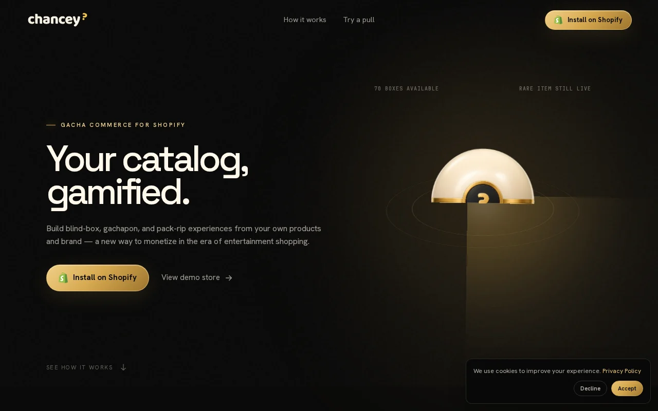 Blind-box commerce made easy