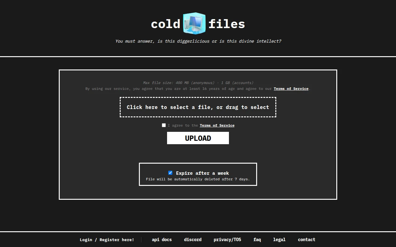 I made a convenient and fast file sharing service