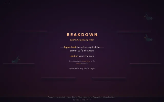 Beakdown – a game inspired by Joust/Skirmish