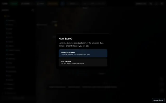 The space simulator that I showed here first has had lot's of updates