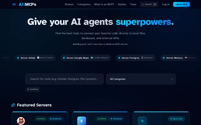 AllMCPs – Directory of MCP Servers