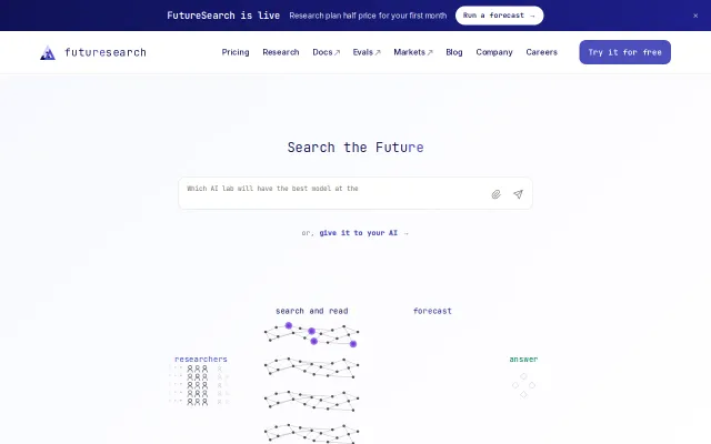 FutureSearch, AI forecasting you can verify