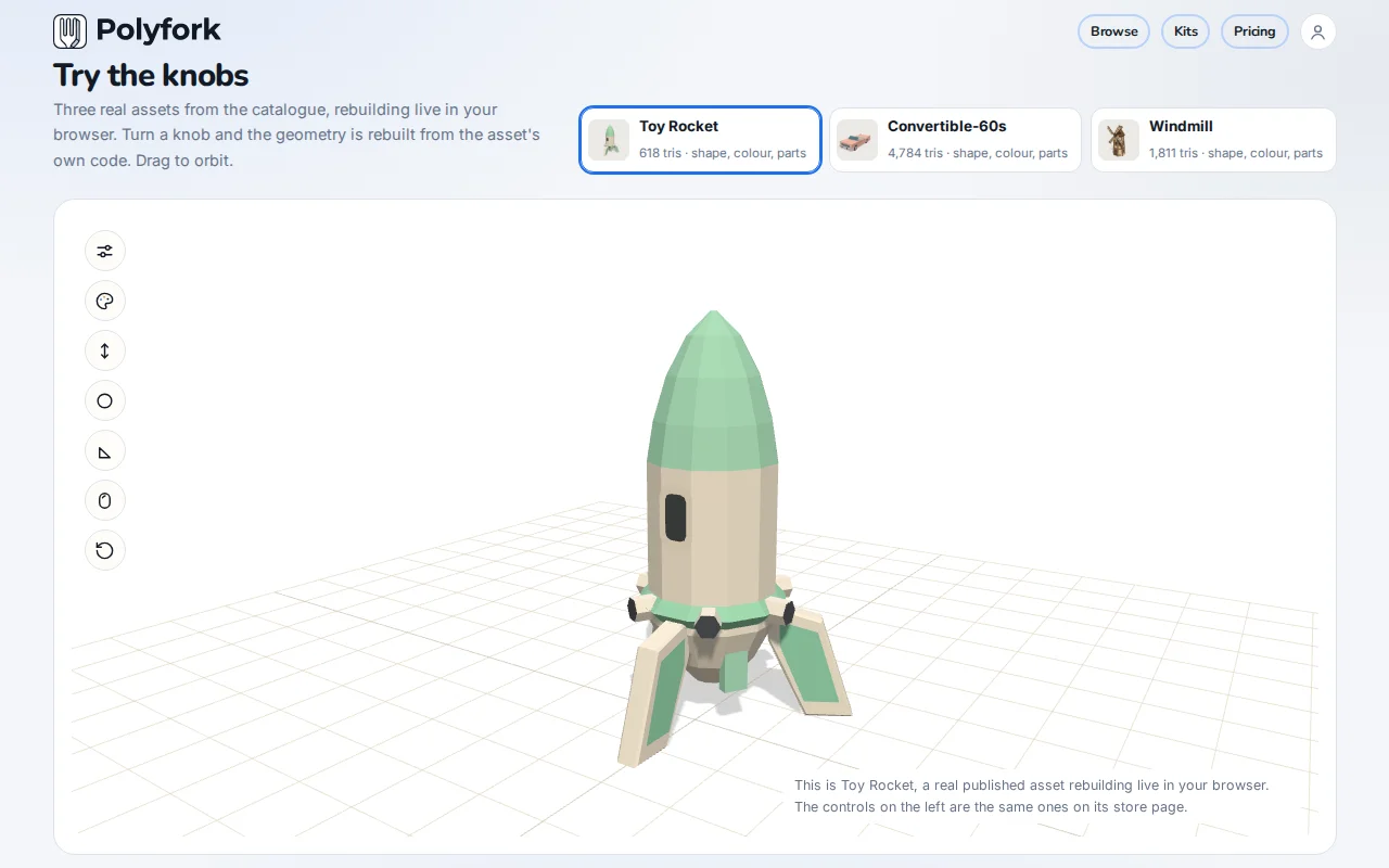 3D models, but they're 100% code