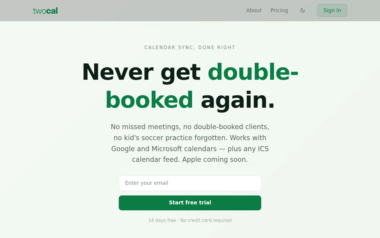 Twocal – Calendar sync that doesn't silently drop events