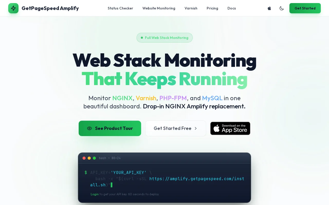 GetPageSpeed Amplify, a compatible replacement for Nginx Amplify