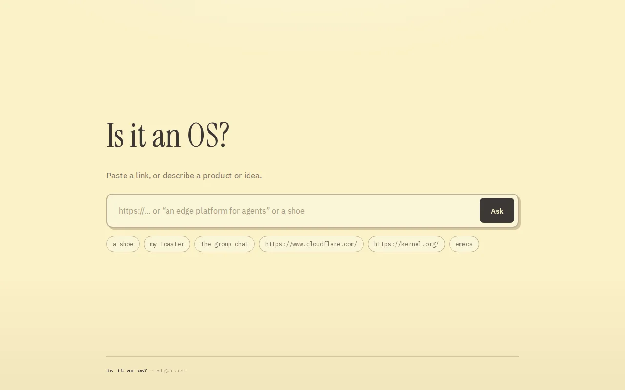 Is It an OS?